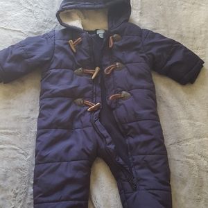 4/$20 Blue baby snowsuit
